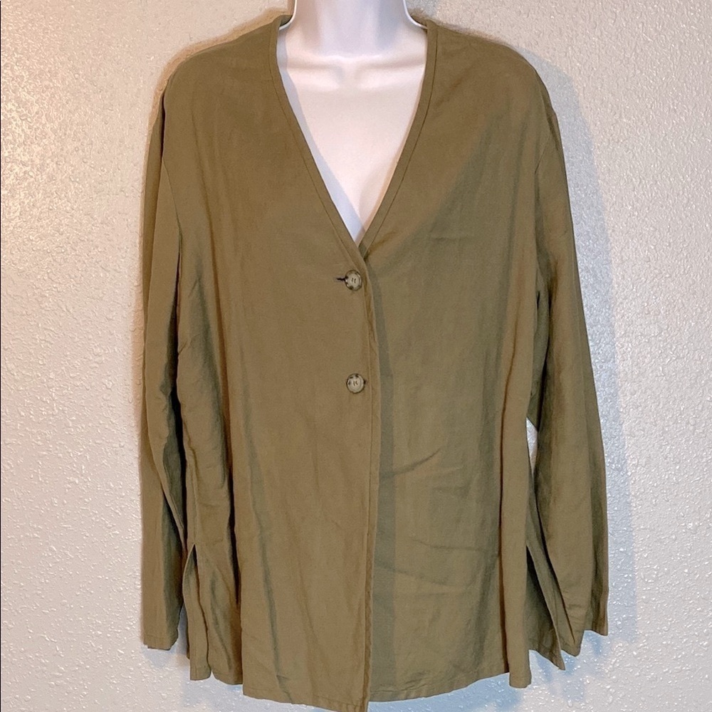 Liz Claiborne Green Blazer Relaxed Fit